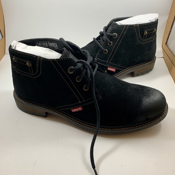 Men\'s Levi\'s Cambridge Chukka Boots ~ Black ~ NWT main image 5